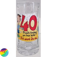 Pivski vrček za 40 let